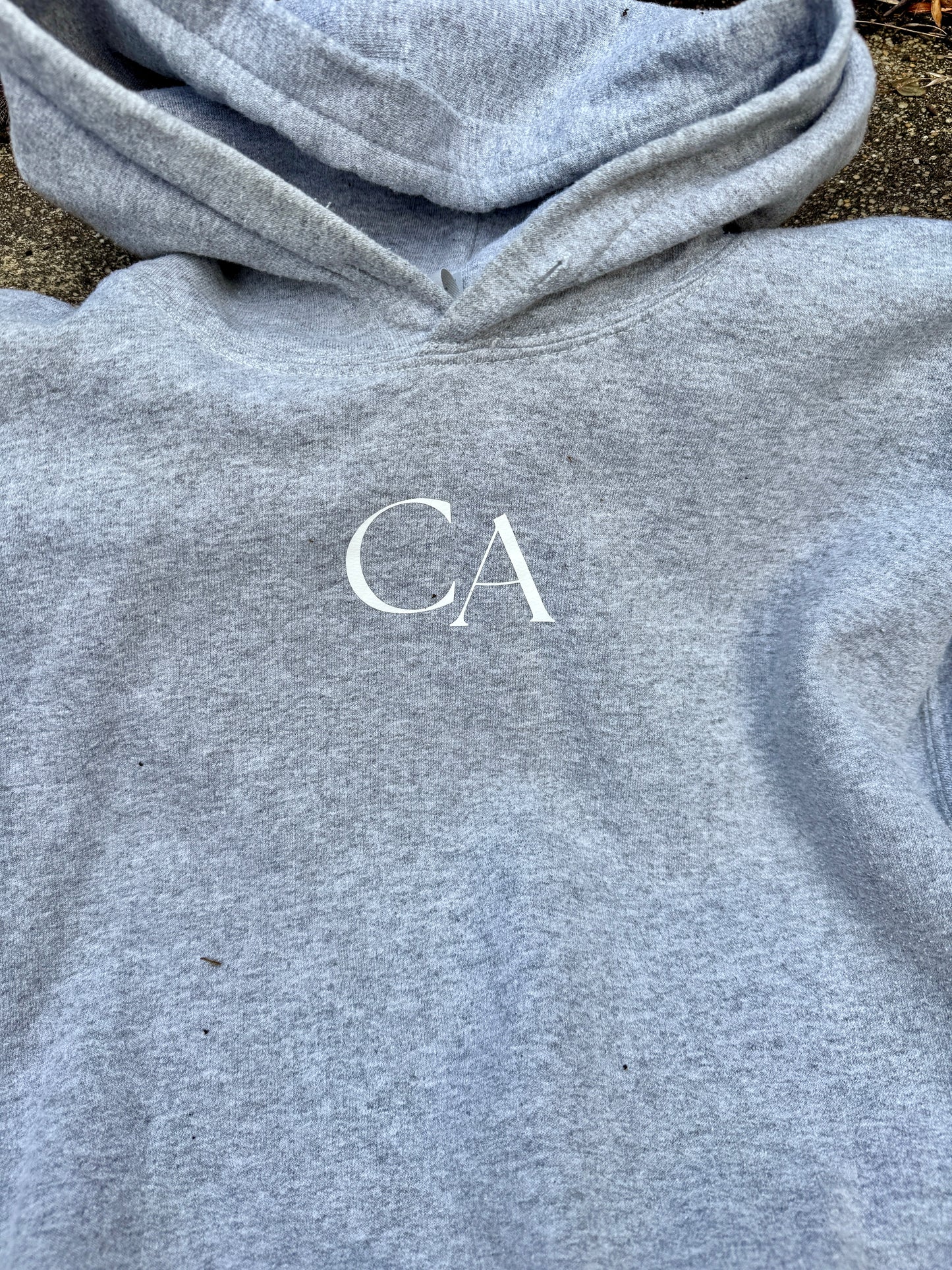 'Proud' hoodie in Sport grey
