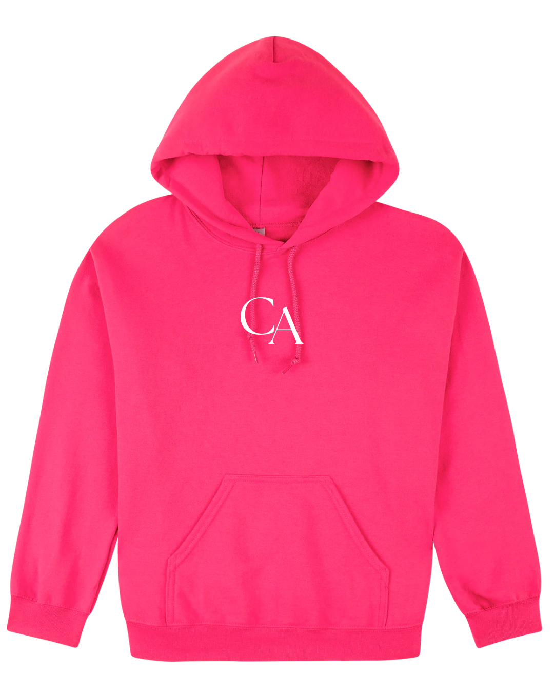 'Proud' hoodie in Bright pink