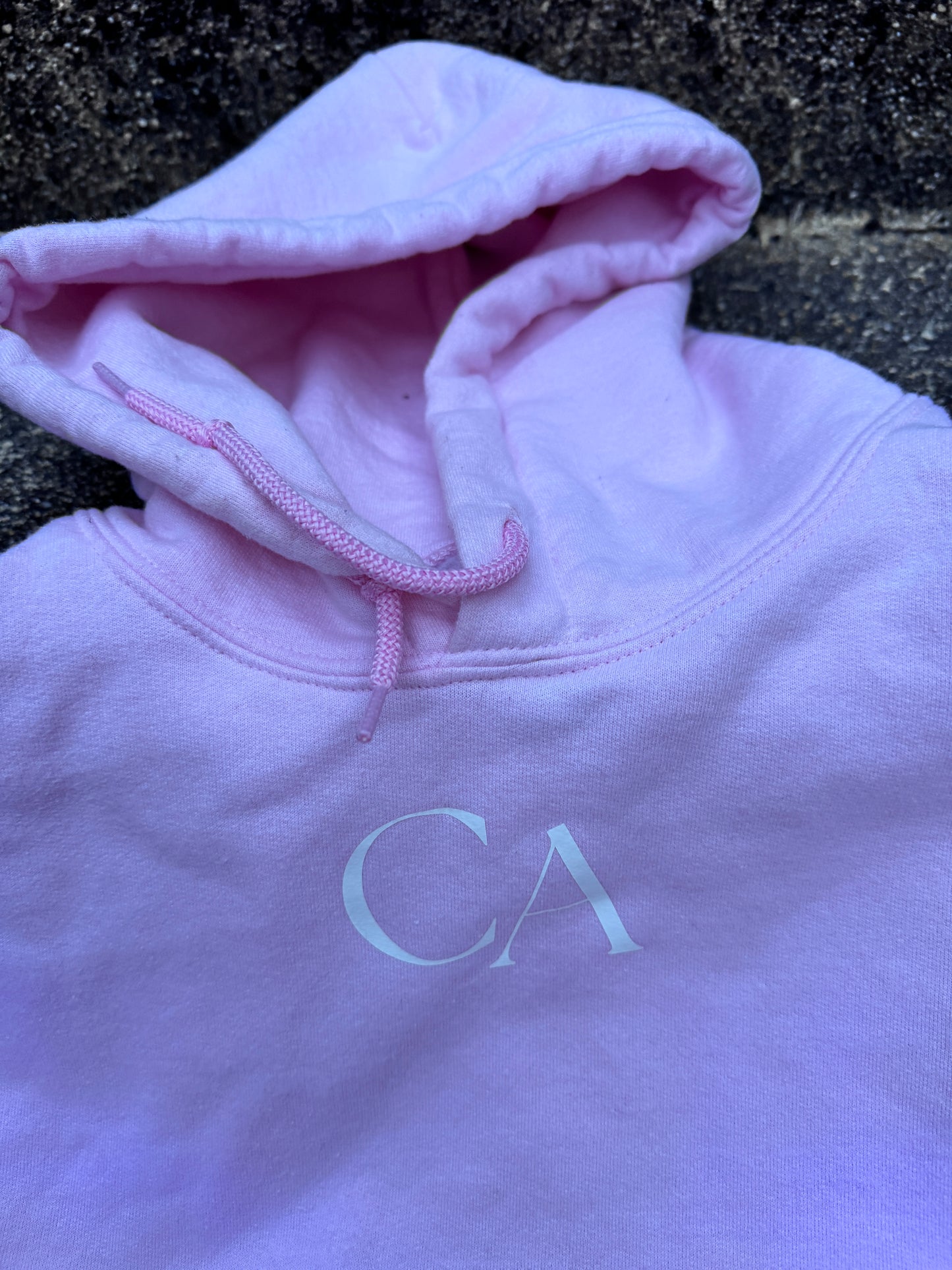 'Proud' hoodie in Light pink