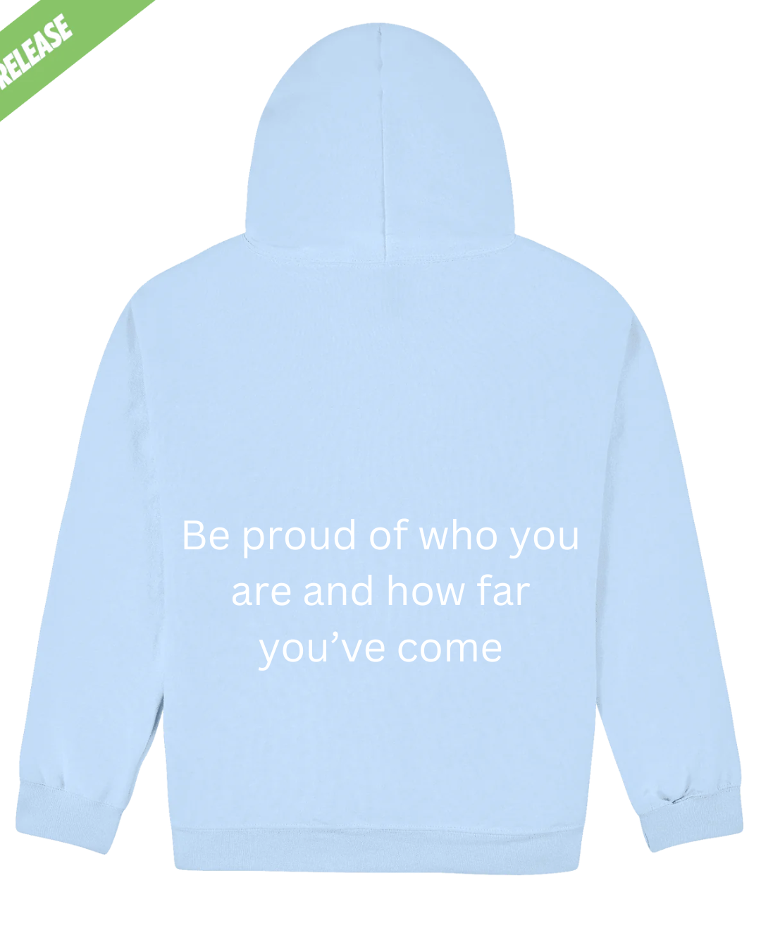 'Proud' hoodie in Light blue