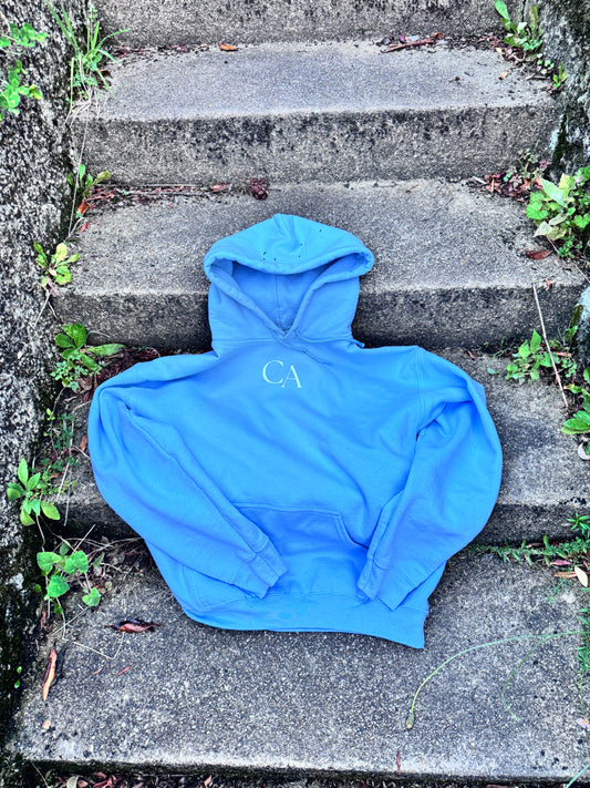 'Proud' hoodie in Light blue
