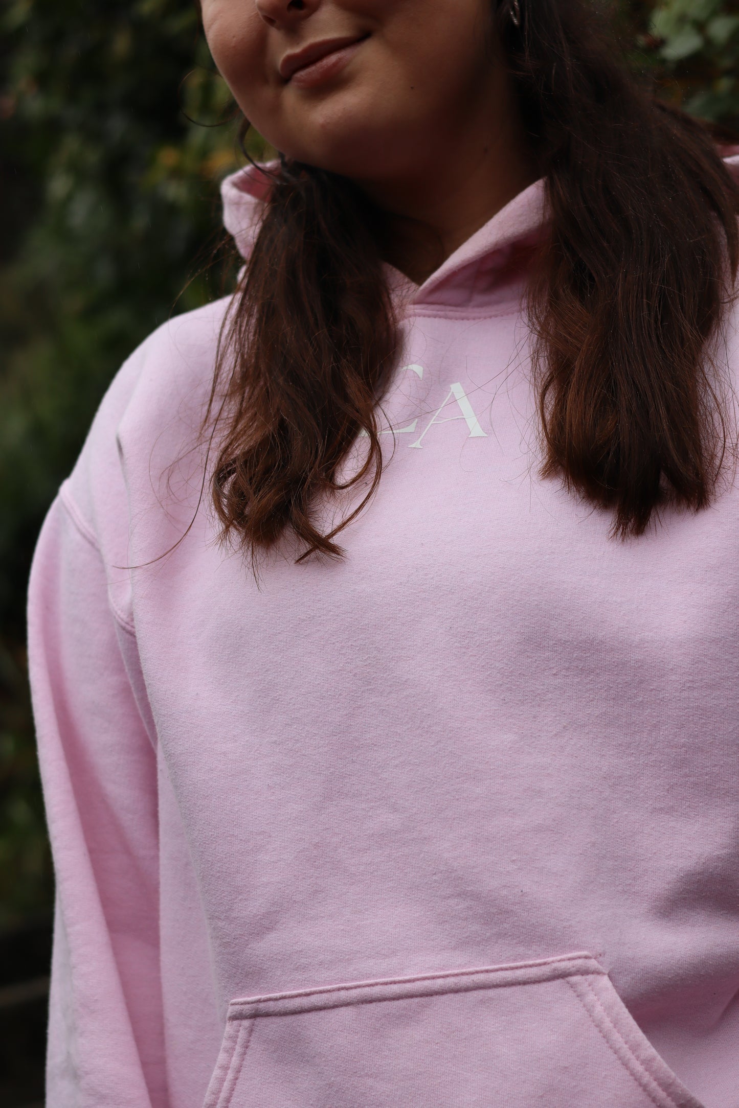 'Proud' hoodie in Light pink